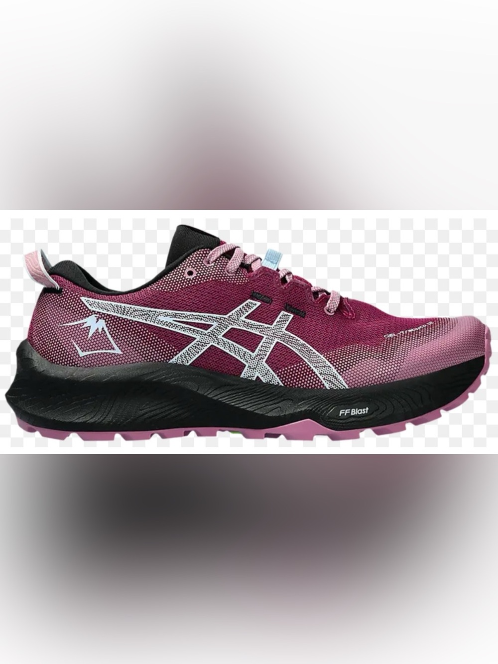 Asics Women's Burgundy and Pink Trail Running Shoe Size 9